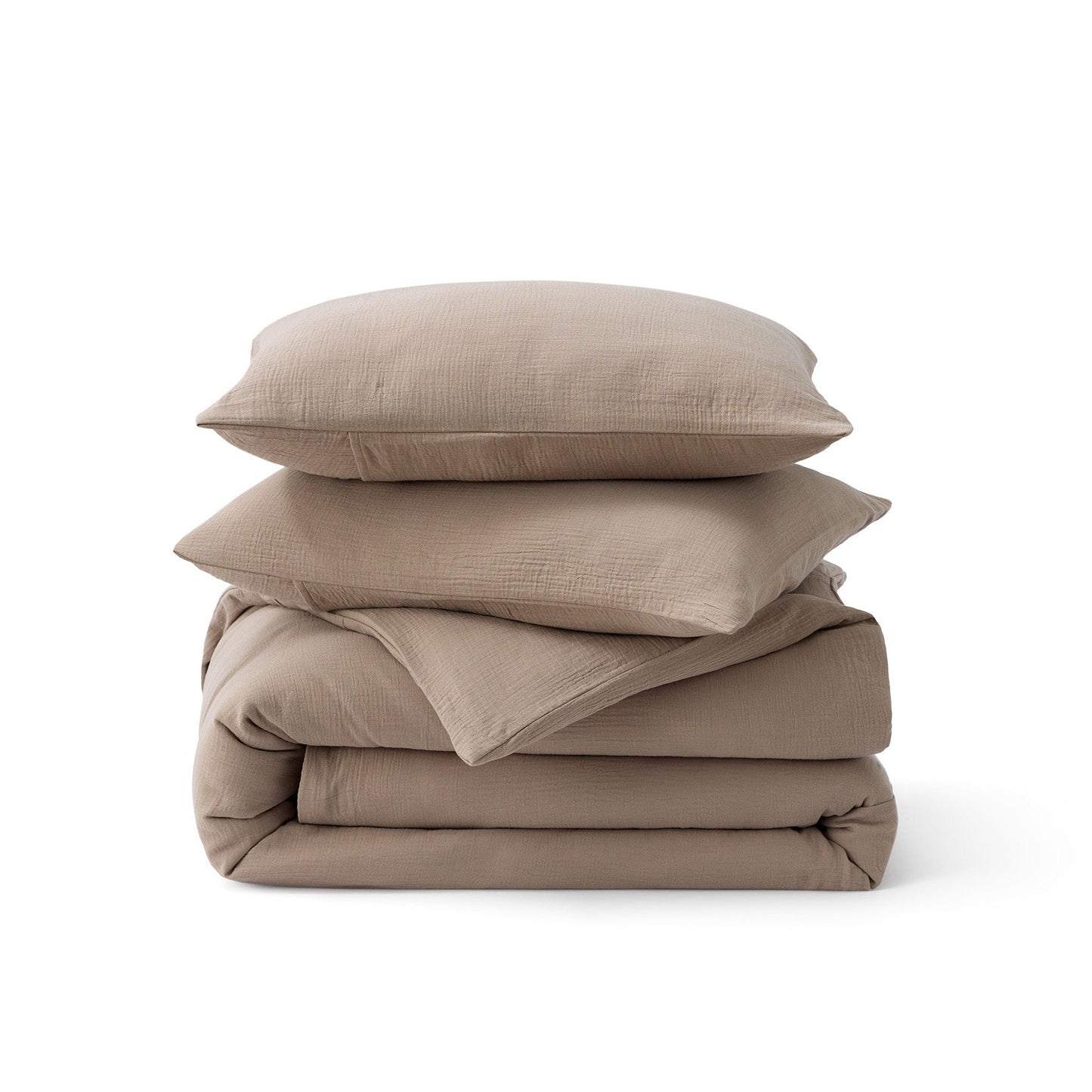 PureWovenTM Rayon From Bamboo Cotton Muslin Duvet Cover Set