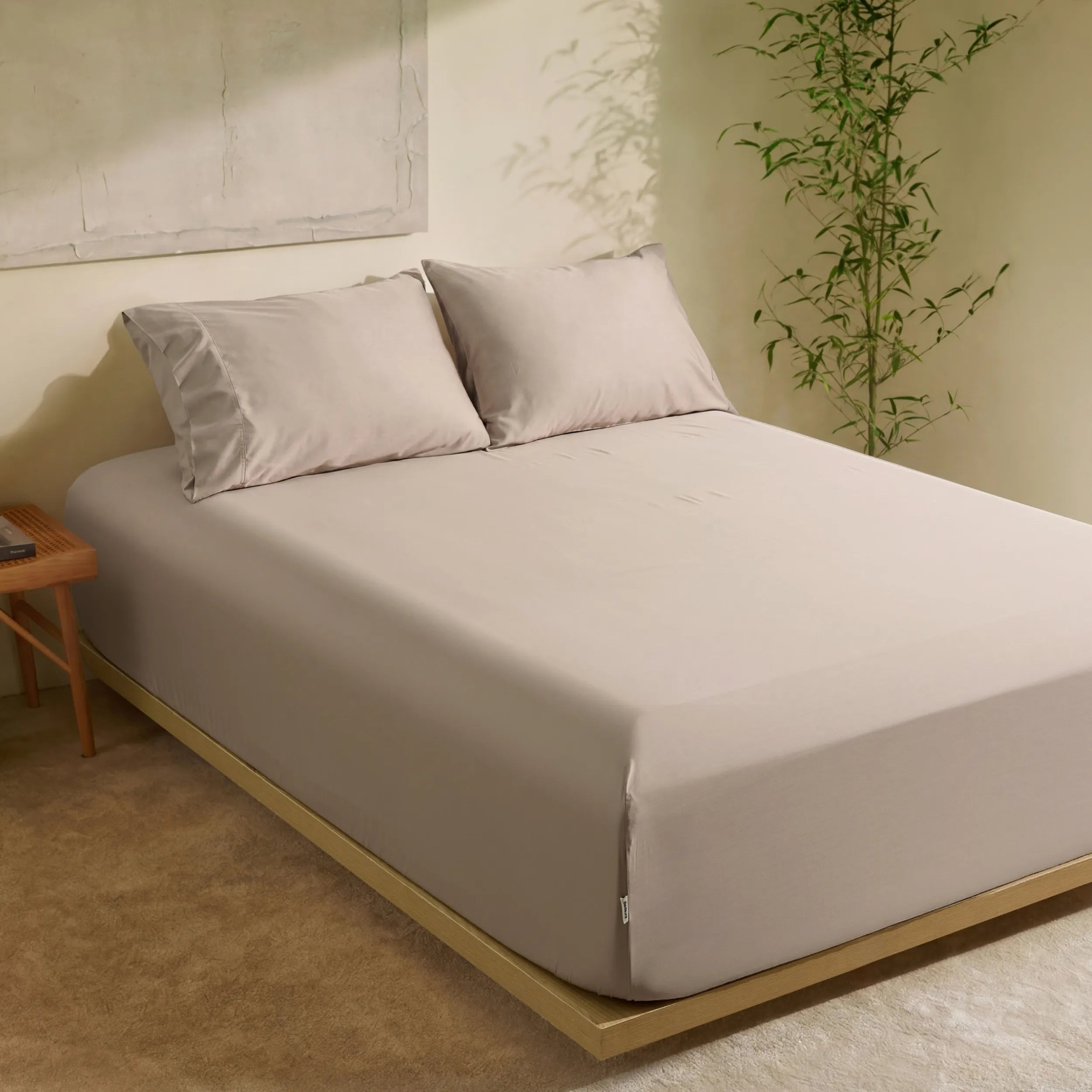 PureWovenTM Organically Grown Bamboo Viscose Fitted Sheet Set