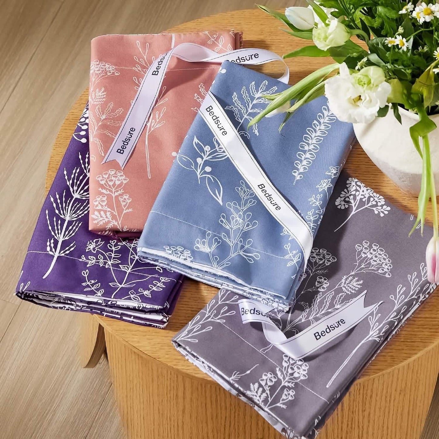 Reversible Floral Print Comforter Set