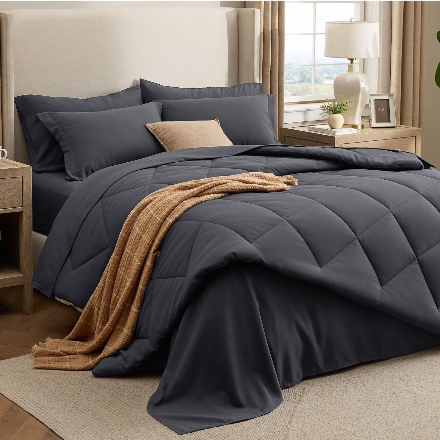 Diamond Quilted Bed-in-a-bag