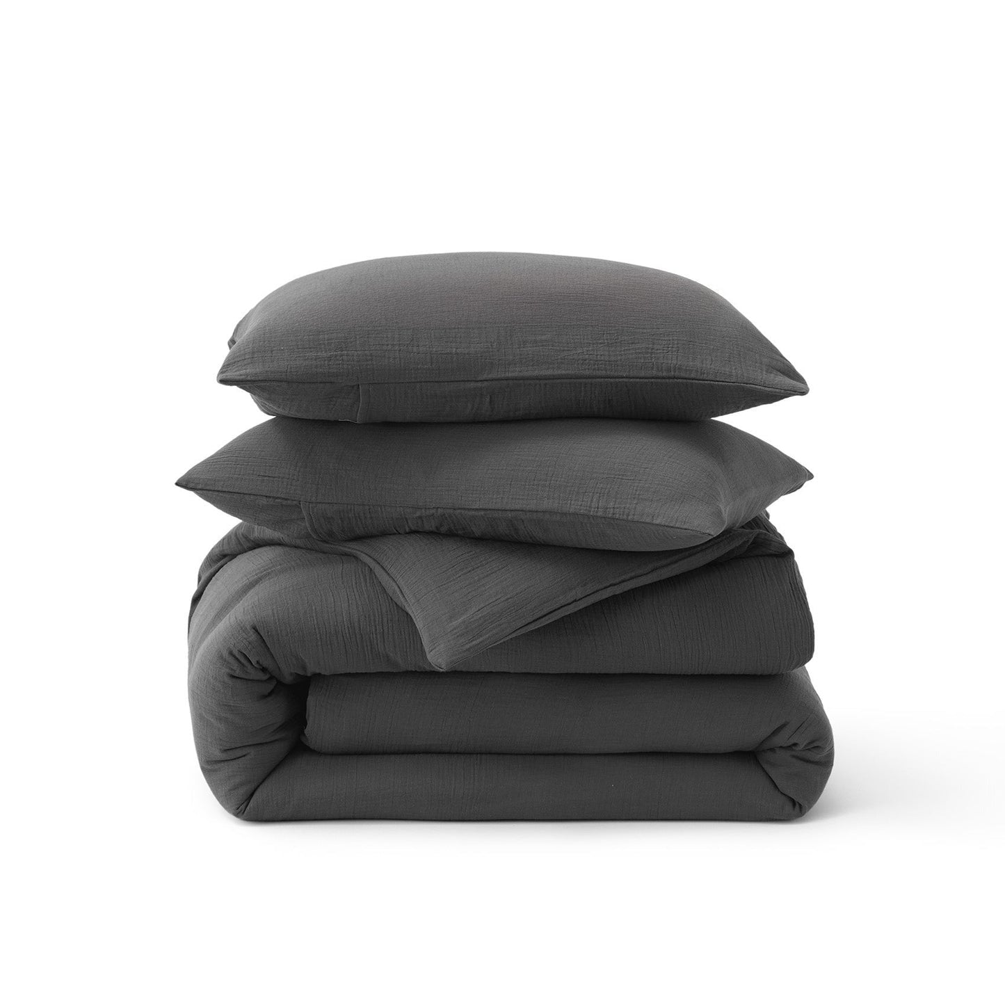 PureWovenTM Rayon From Bamboo Cotton Muslin Duvet Cover Set