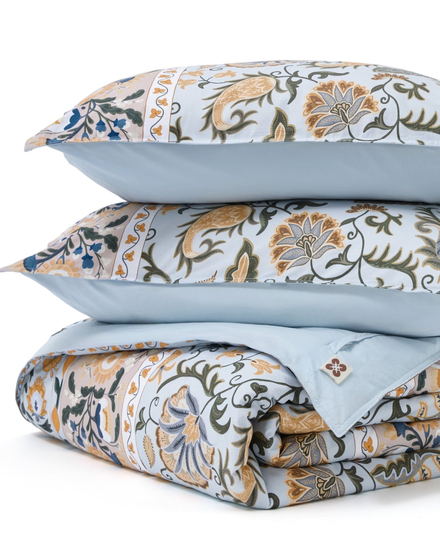 PureWovenTM 100% Cotton Patterned Duvet Cover Set