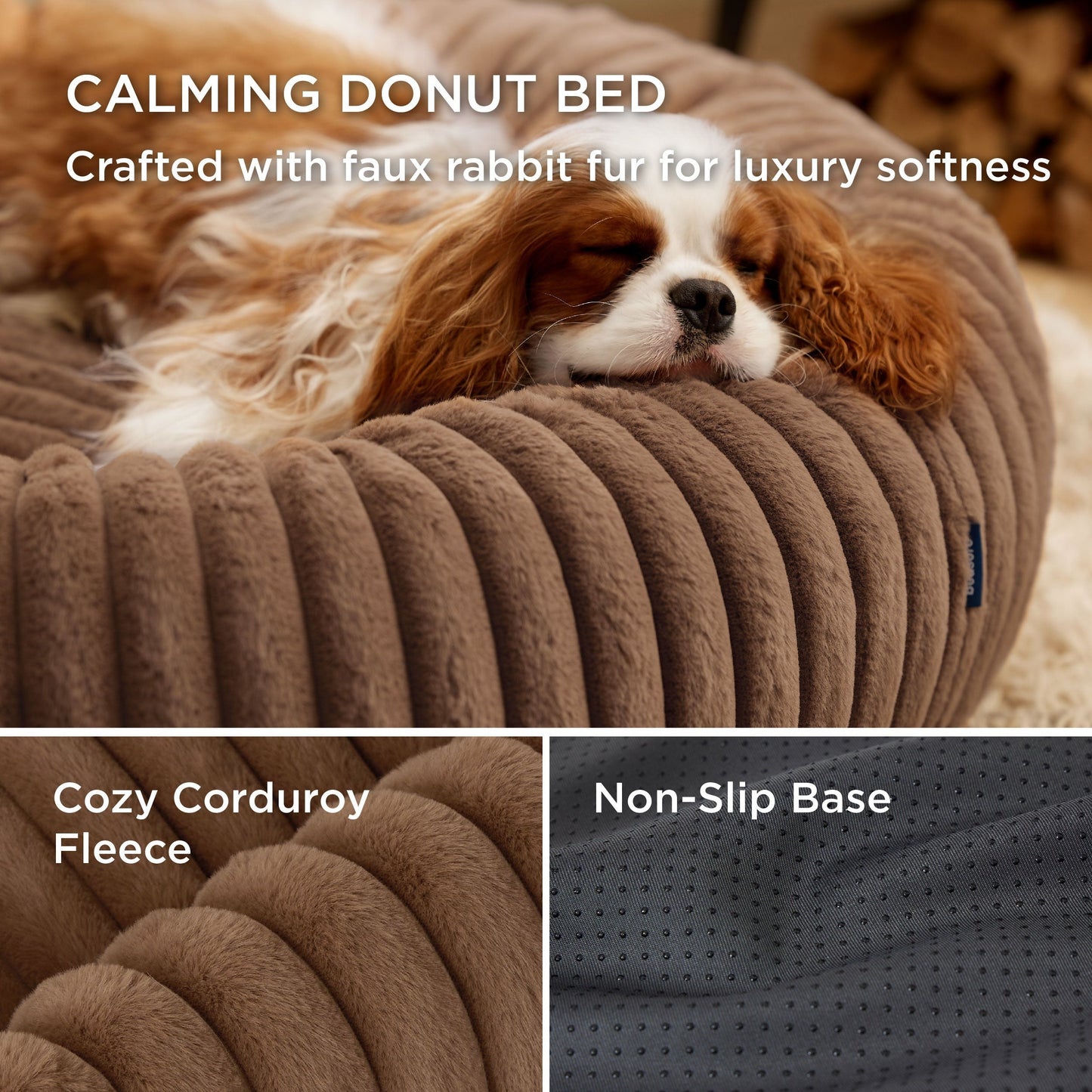 ComfyFleeceTM Donut Dog Bed
