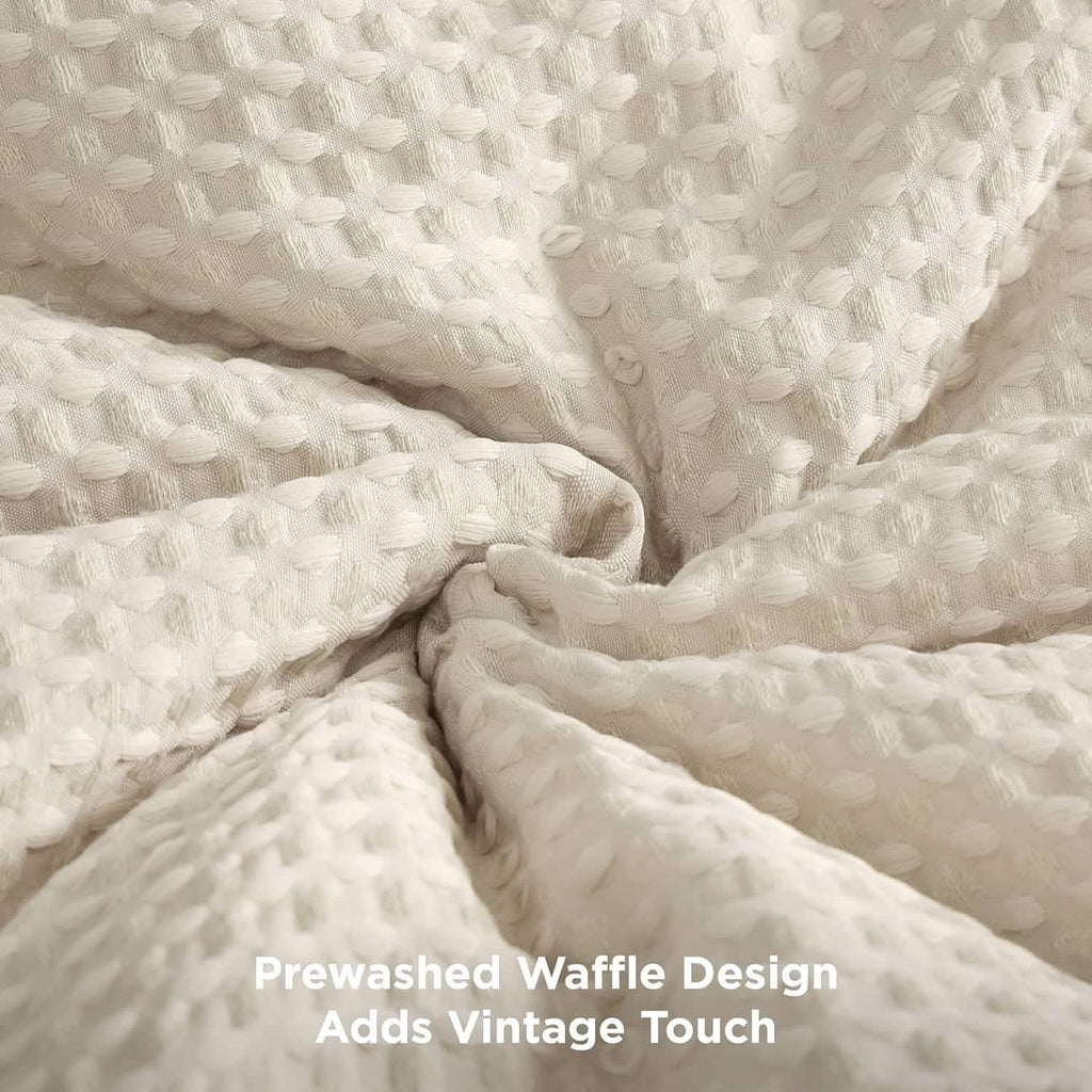 Classic Waffle Weave Comforter Set