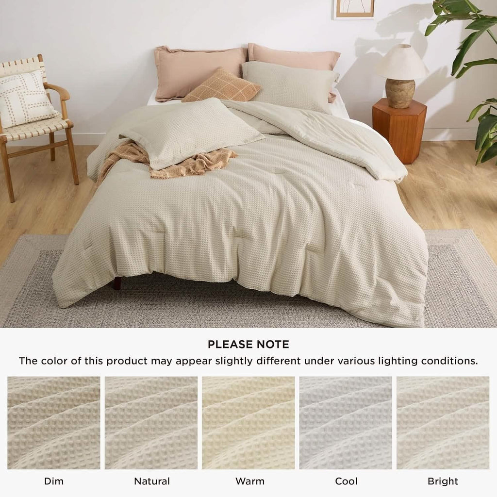 Classic Waffle Weave Comforter Set