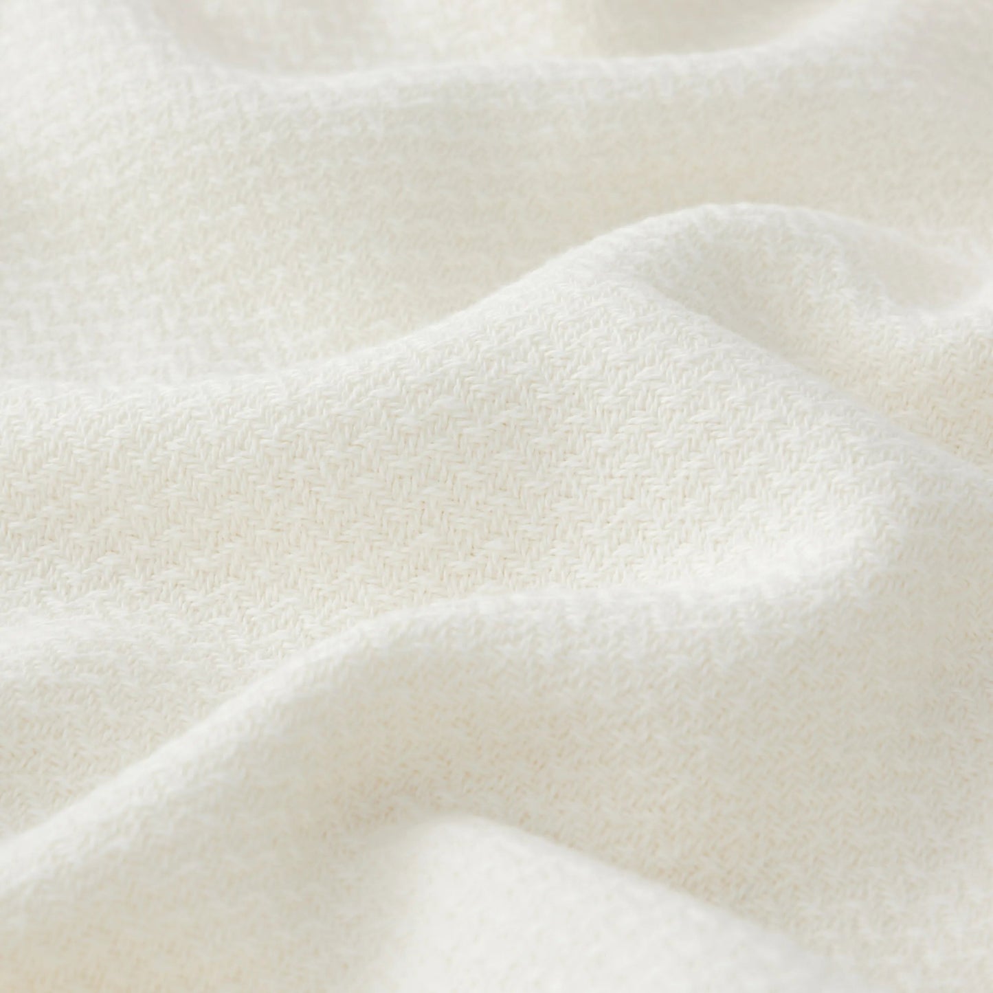 100% Cotton Herringbone Woven Blanket