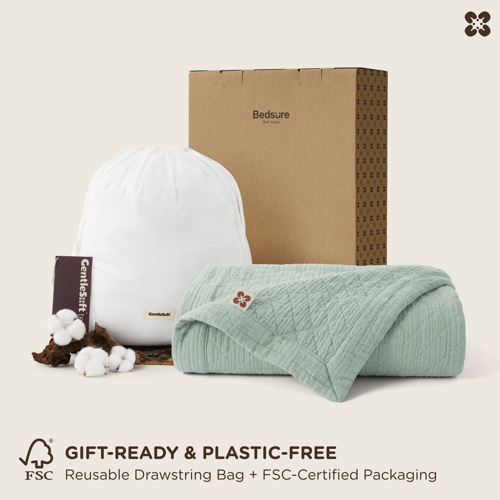 PureWovenTM 8-Layer Cotton Muslin Blanket