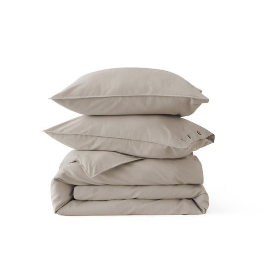 PureWovenTM Cotton Linen Hybrid Duvet Cover Set