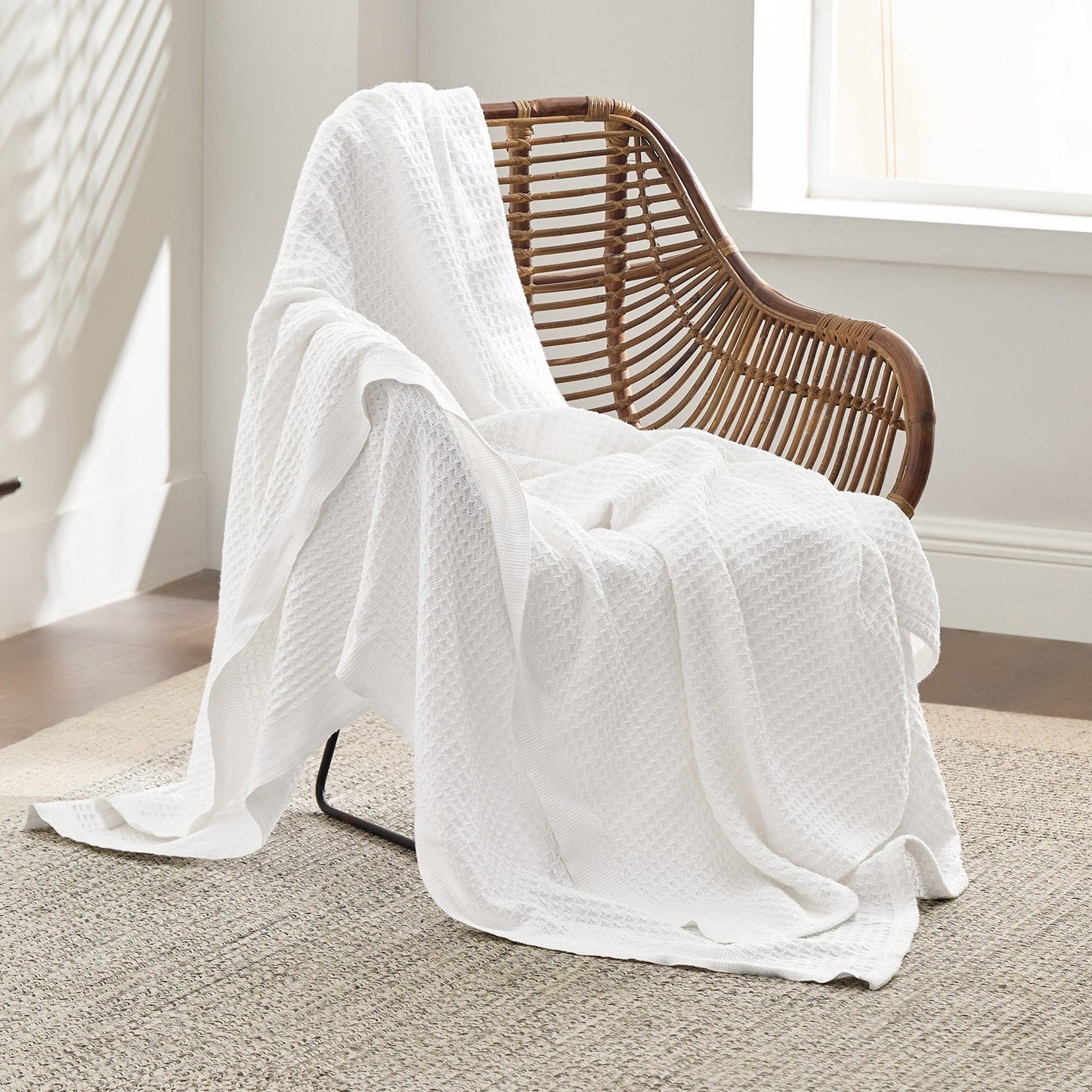 Cotton Waffle Weave Blanket