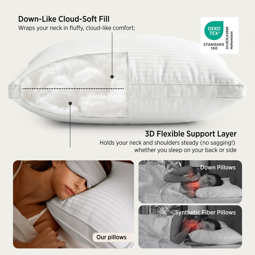 PureWovenTM CottonCloud Luxury Hotel Pillow