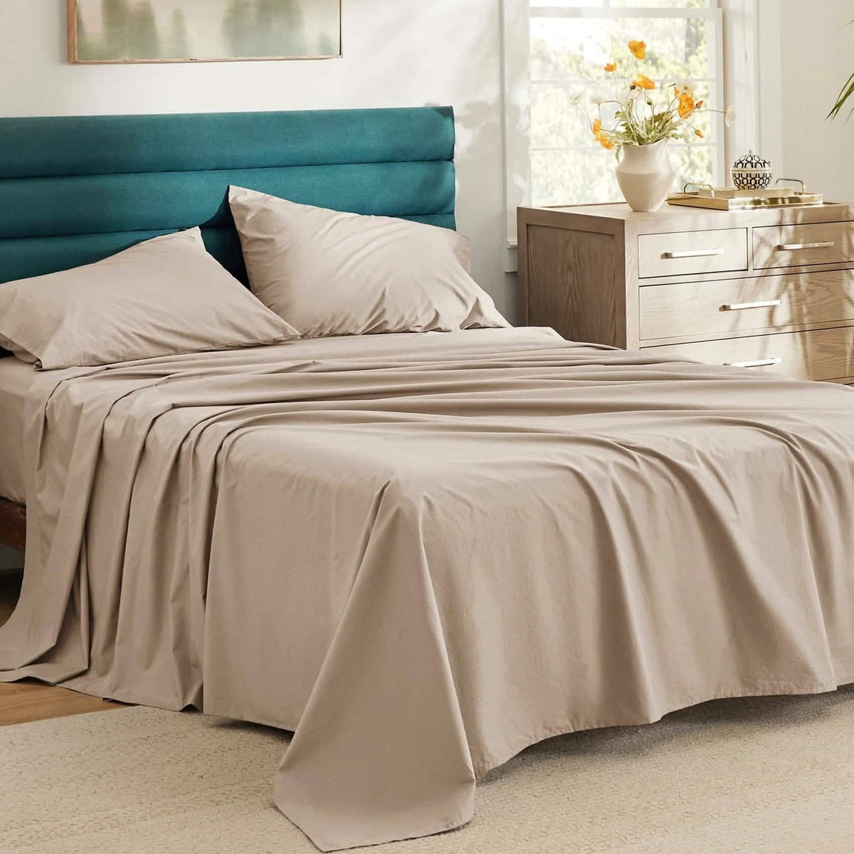 Cotton Percale Weave Sheet Set