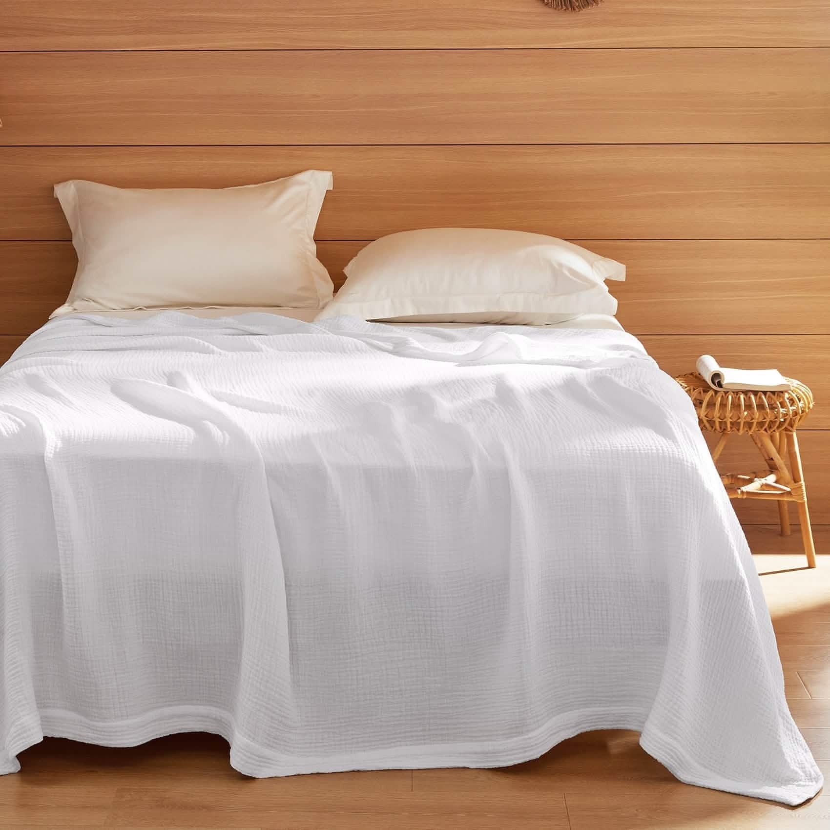 100% Cotton Gauze Spring Throw Blanket