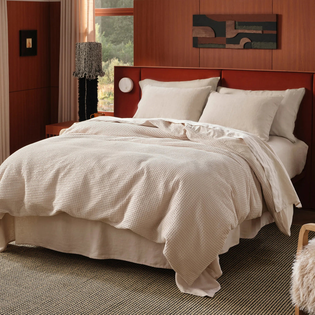 PureWovenTM Cotton Waffle Weave Duvet Cover