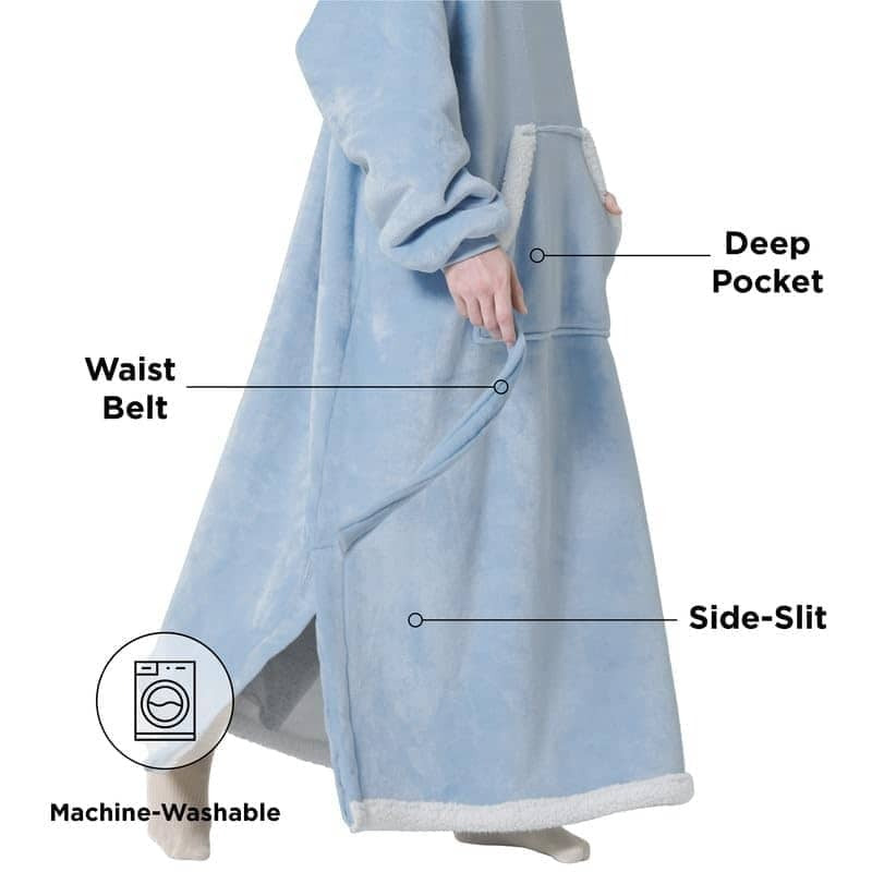 Sherpa Fleece Blanket Hoodie