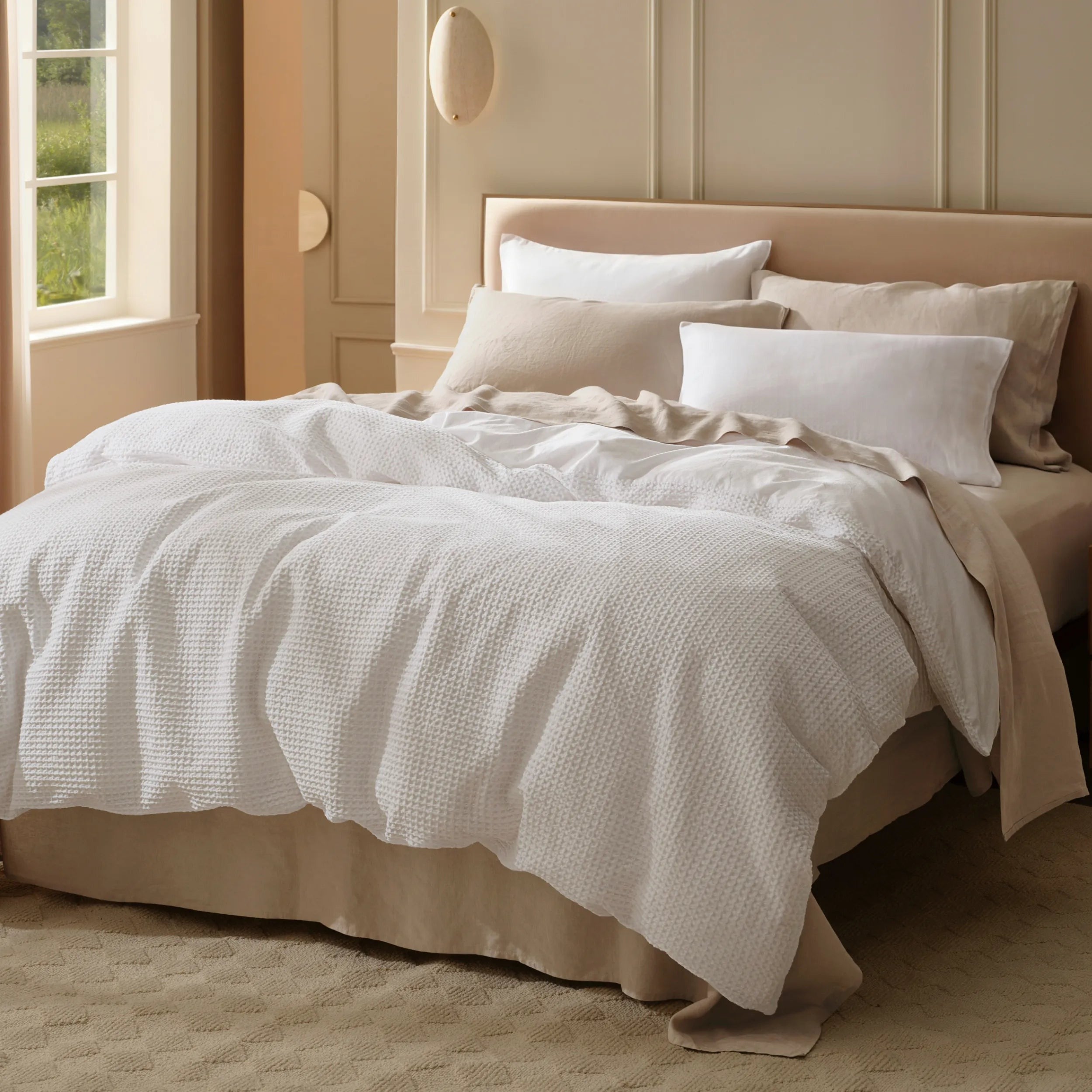 PureWovenTM Cotton Waffle Weave Duvet Cover
