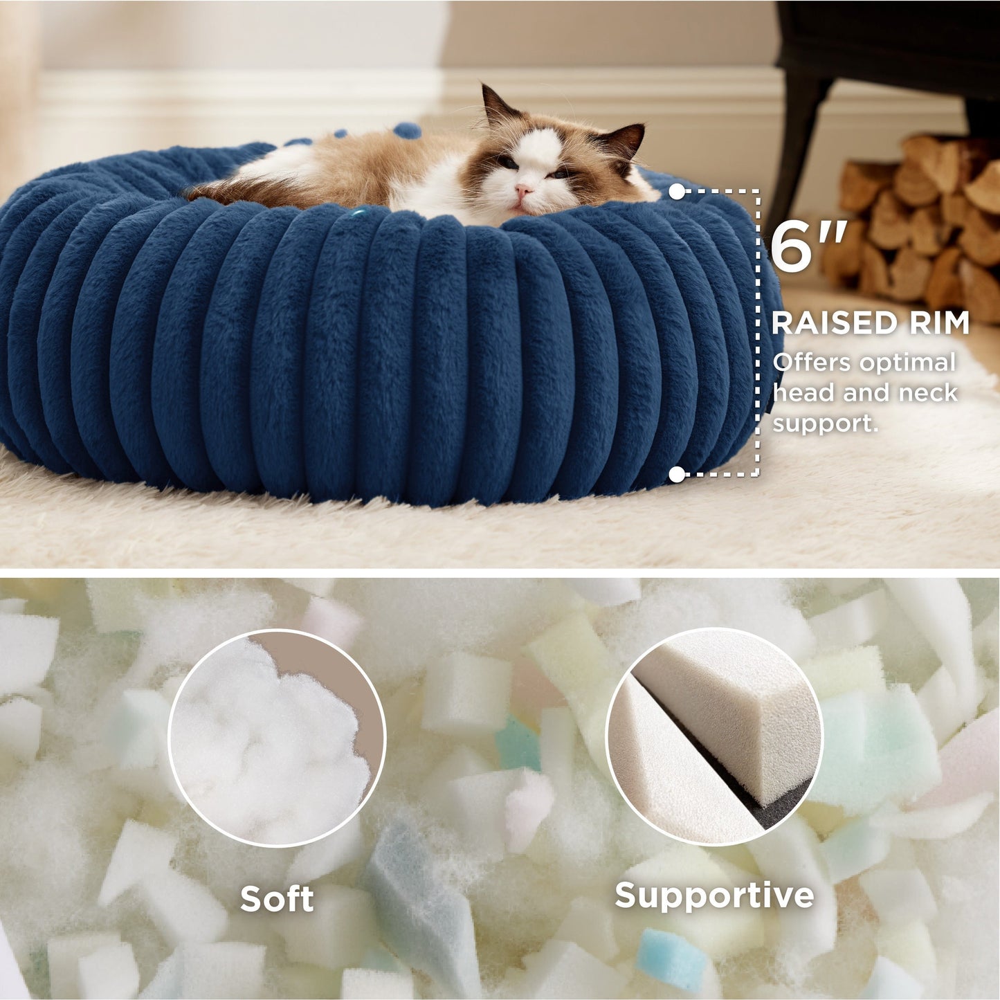 ComfyFleeceTM Donut Dog Bed