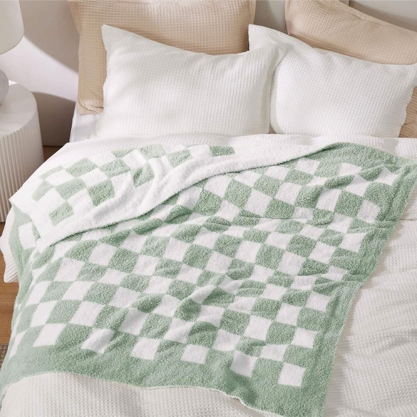 Super Soft Reversible Checkerboard Blanket