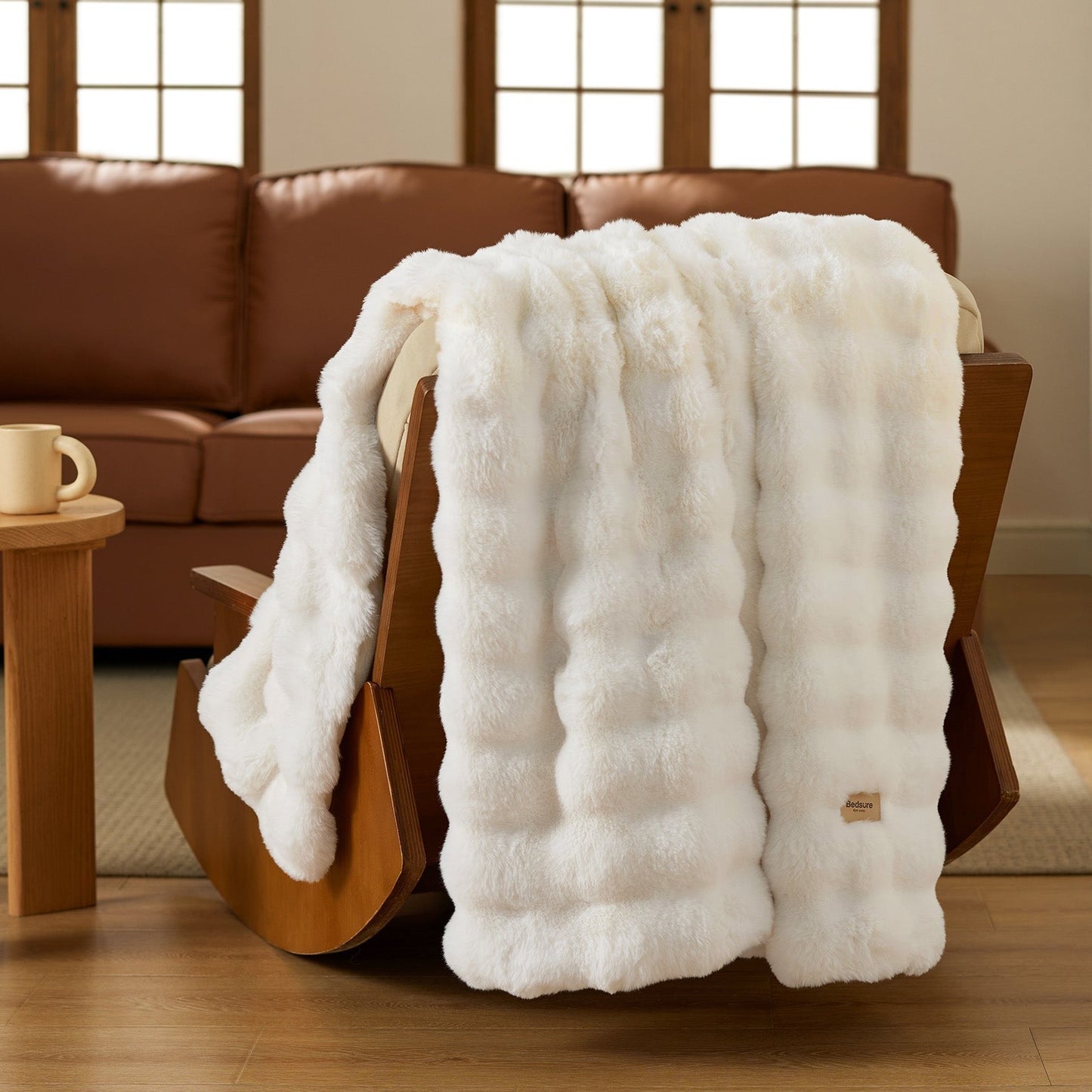 Bubble Faux Fur Blanket