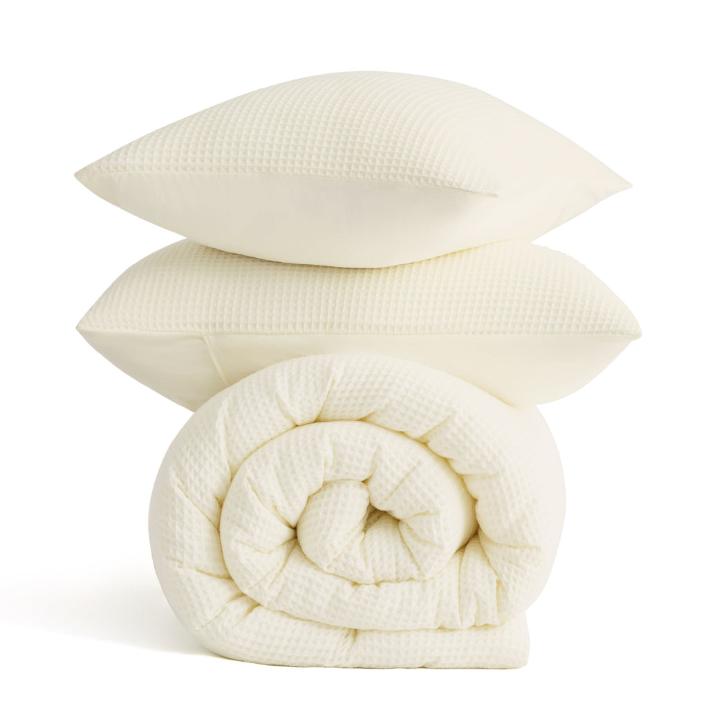 Classic Waffle Comforter Set