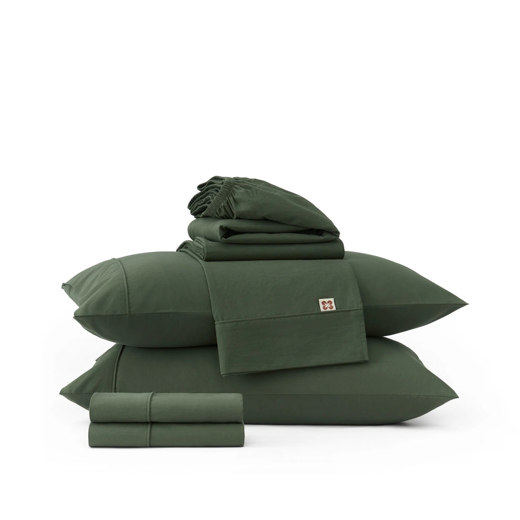 PureWovenTM 6-Piece Washed Cotton Sheet Set