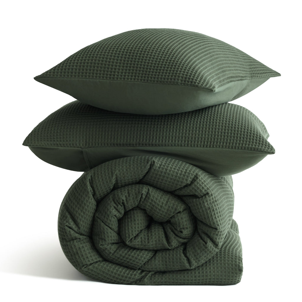 Classic Waffle Comforter Set
