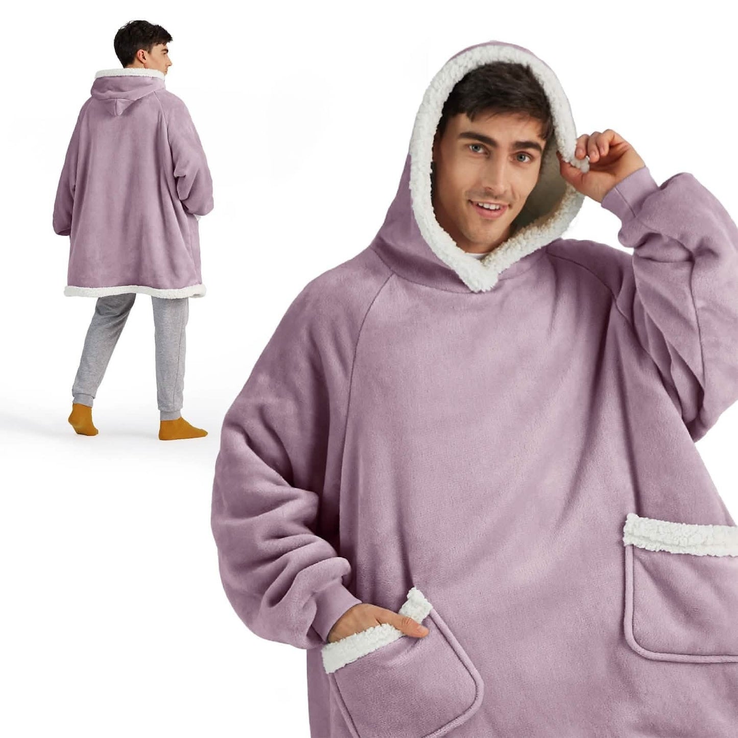 Sherpa Fleece Blanket Hoodie