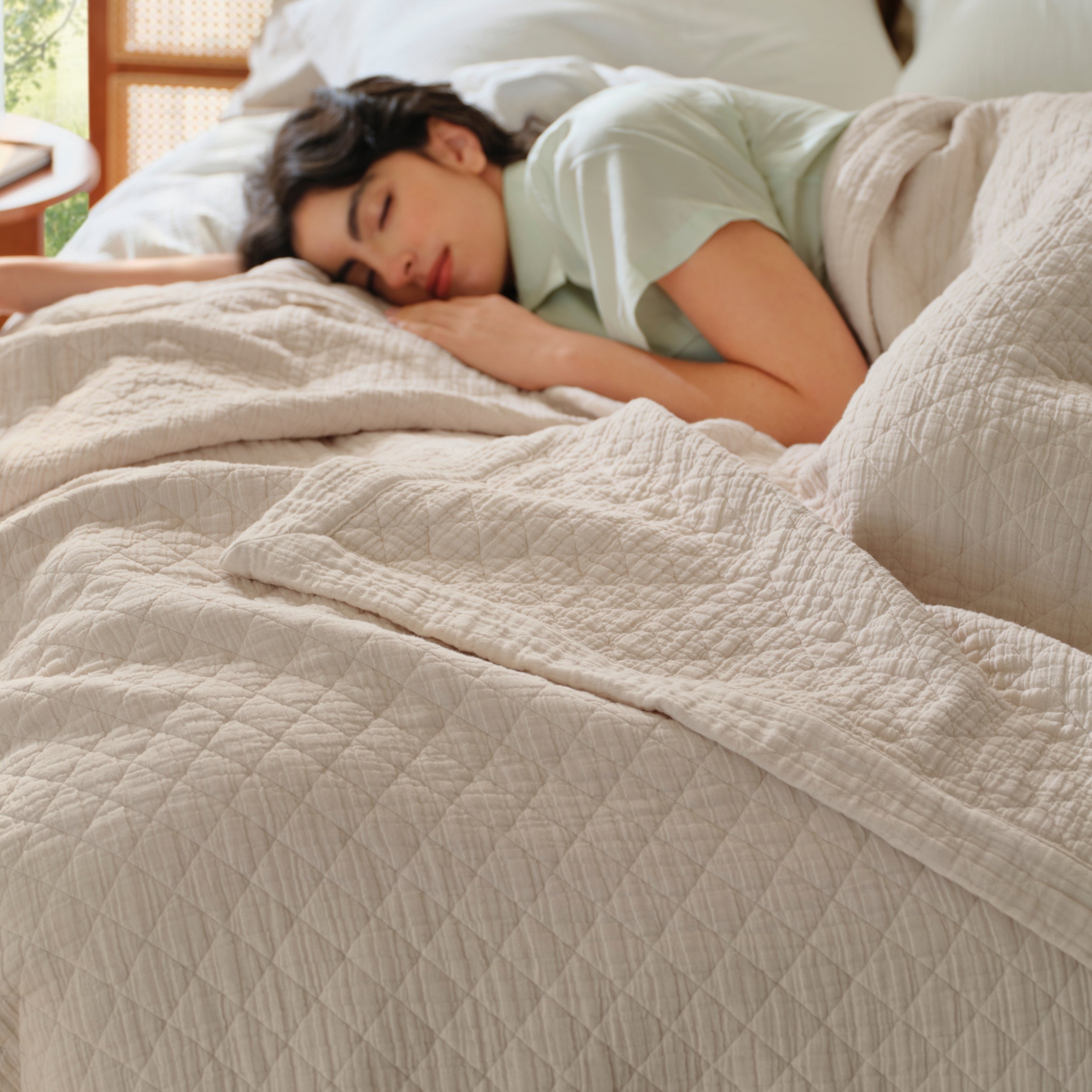 PureWovenTM 8-Layer Cotton Muslin Blanket