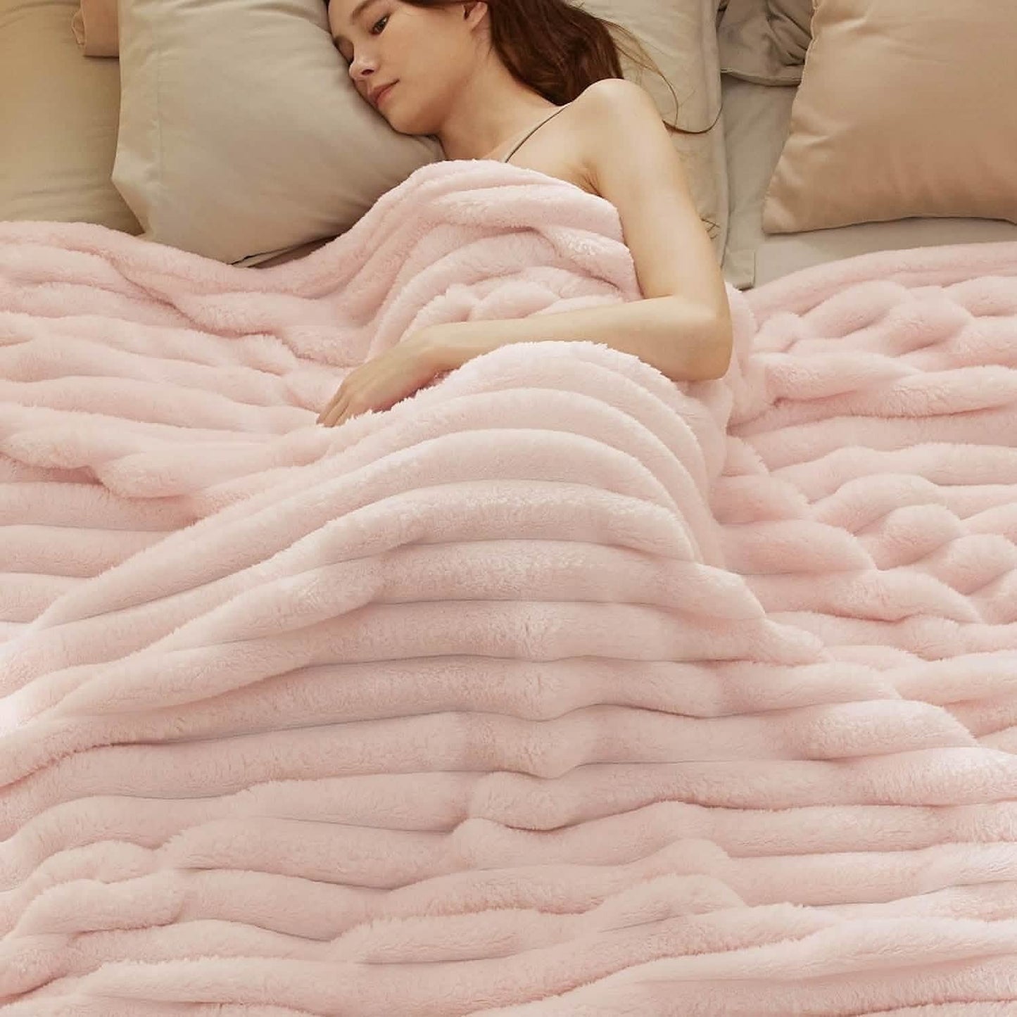Luxplush Striped Blanket
