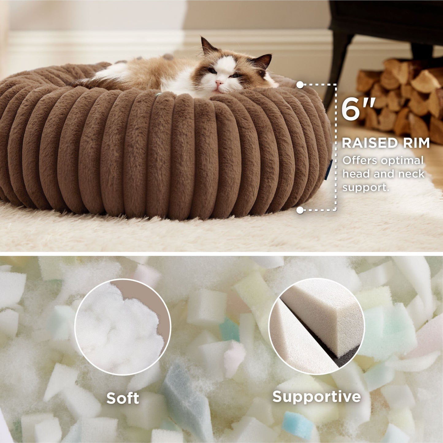 ComfyFleeceTM Donut Dog Bed