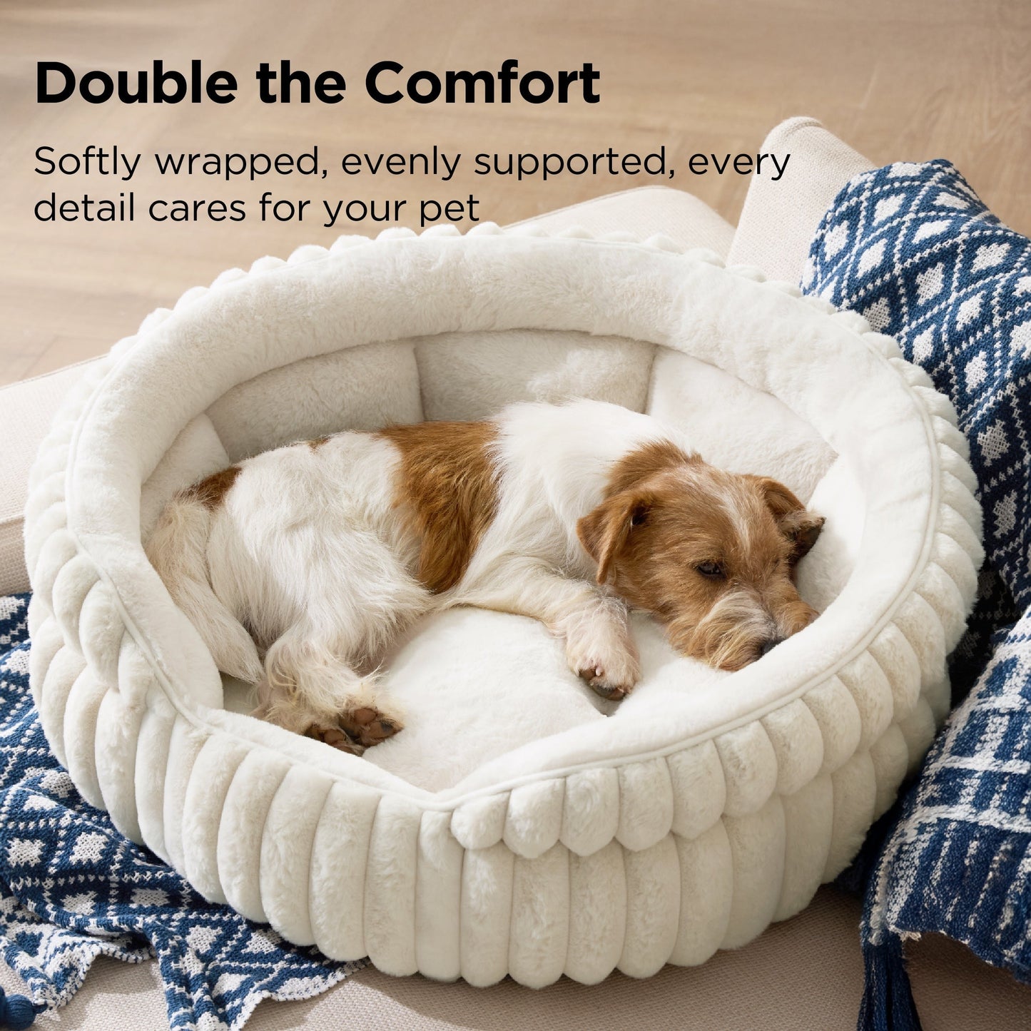 ComfyFleeceTM Dual-layer Cat Bed