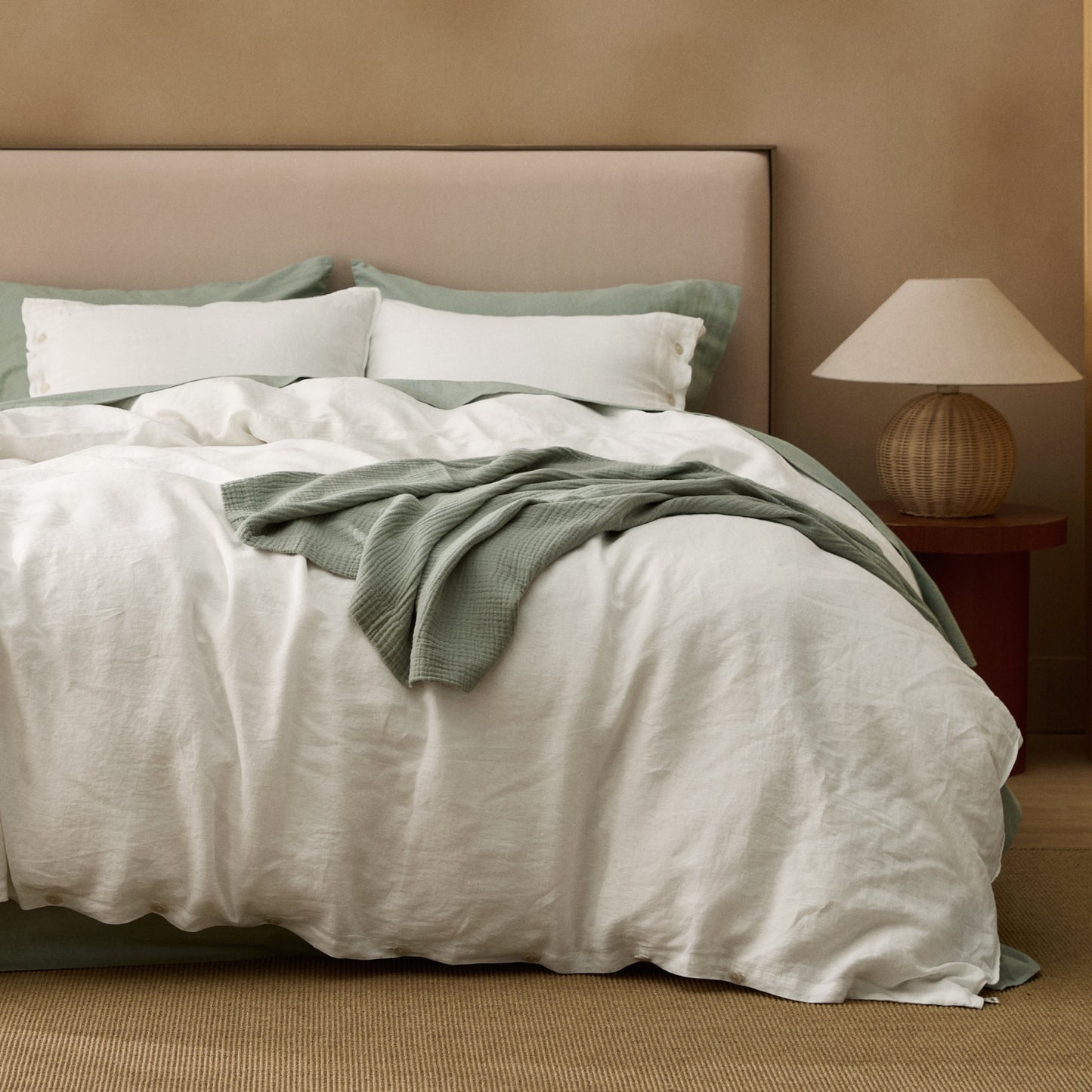 PureWovenTM Washed Linen Duvet Cover Set