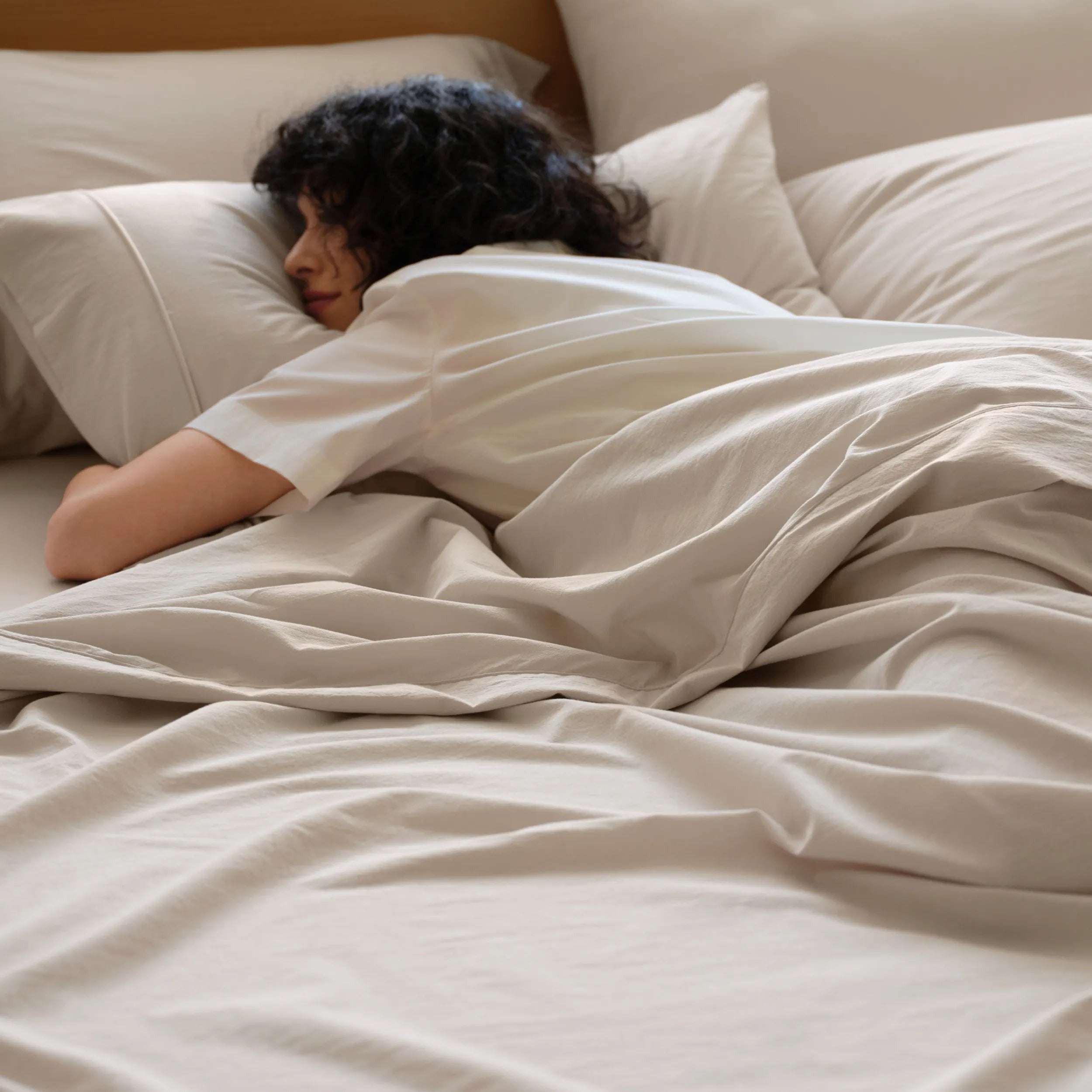 PureWovenTM 6-Piece Washed Cotton Sheet Set