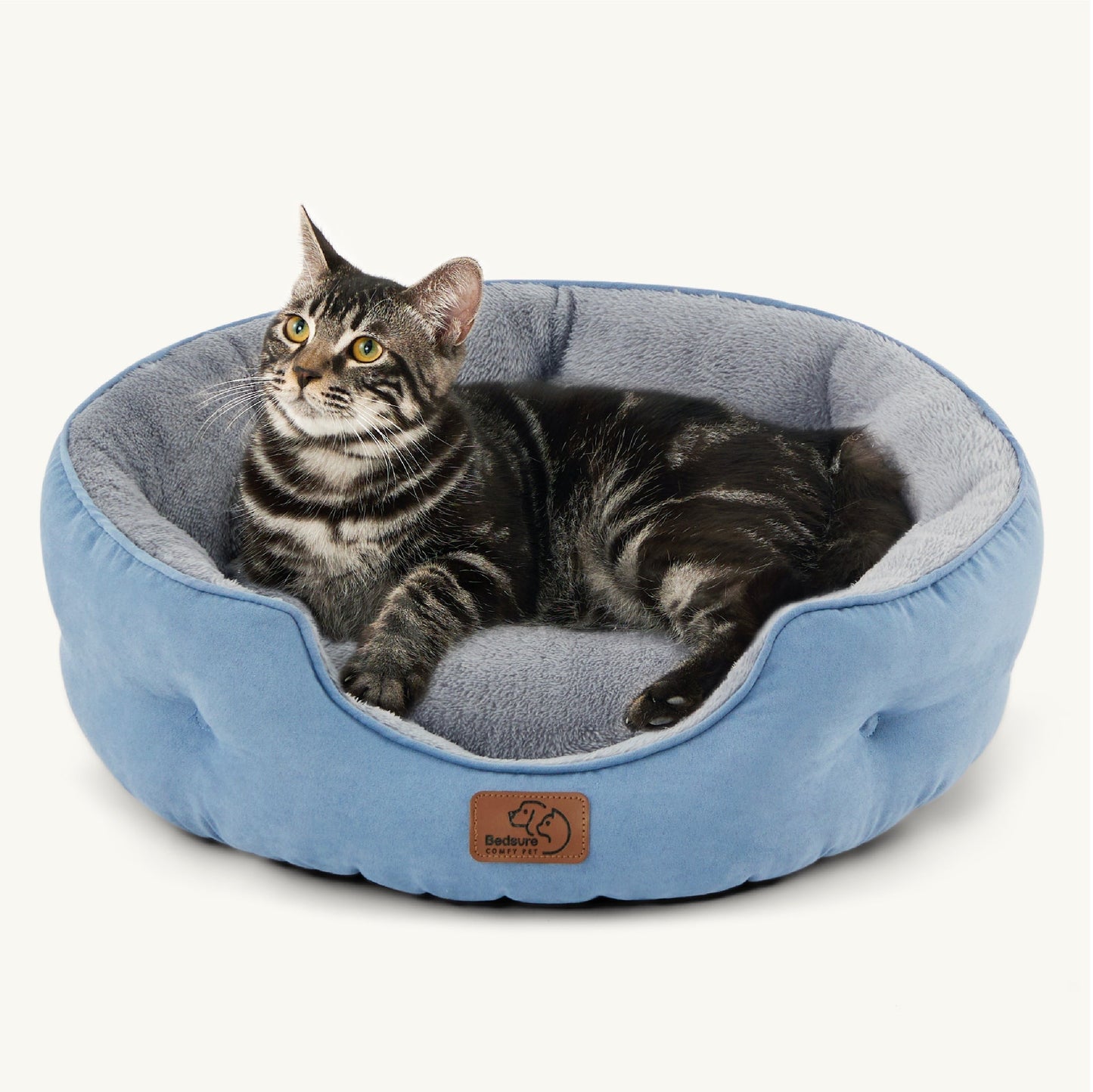 Solid Round Pet Bed