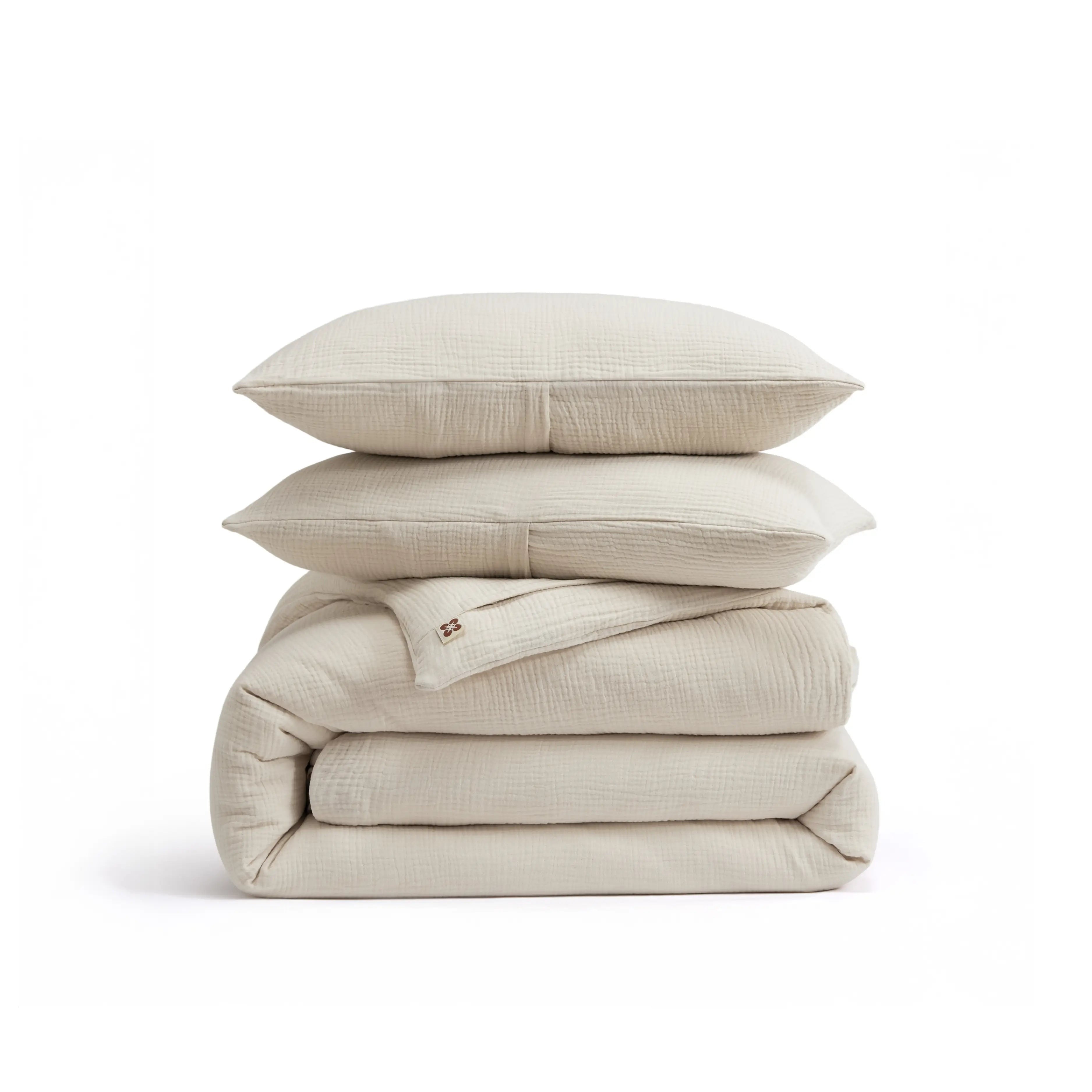 PureWovenTM Triple-Layer Cotton Gauze Duvet Cover Set