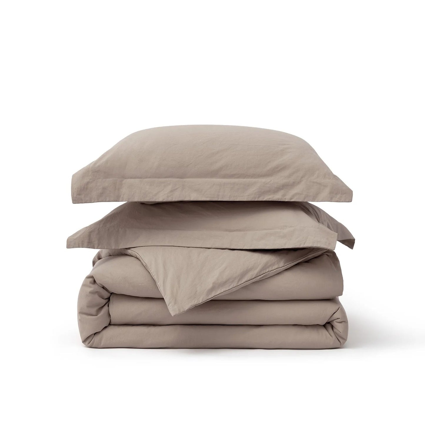 PureWovenTM Washed Cotton Duvet Cover Set