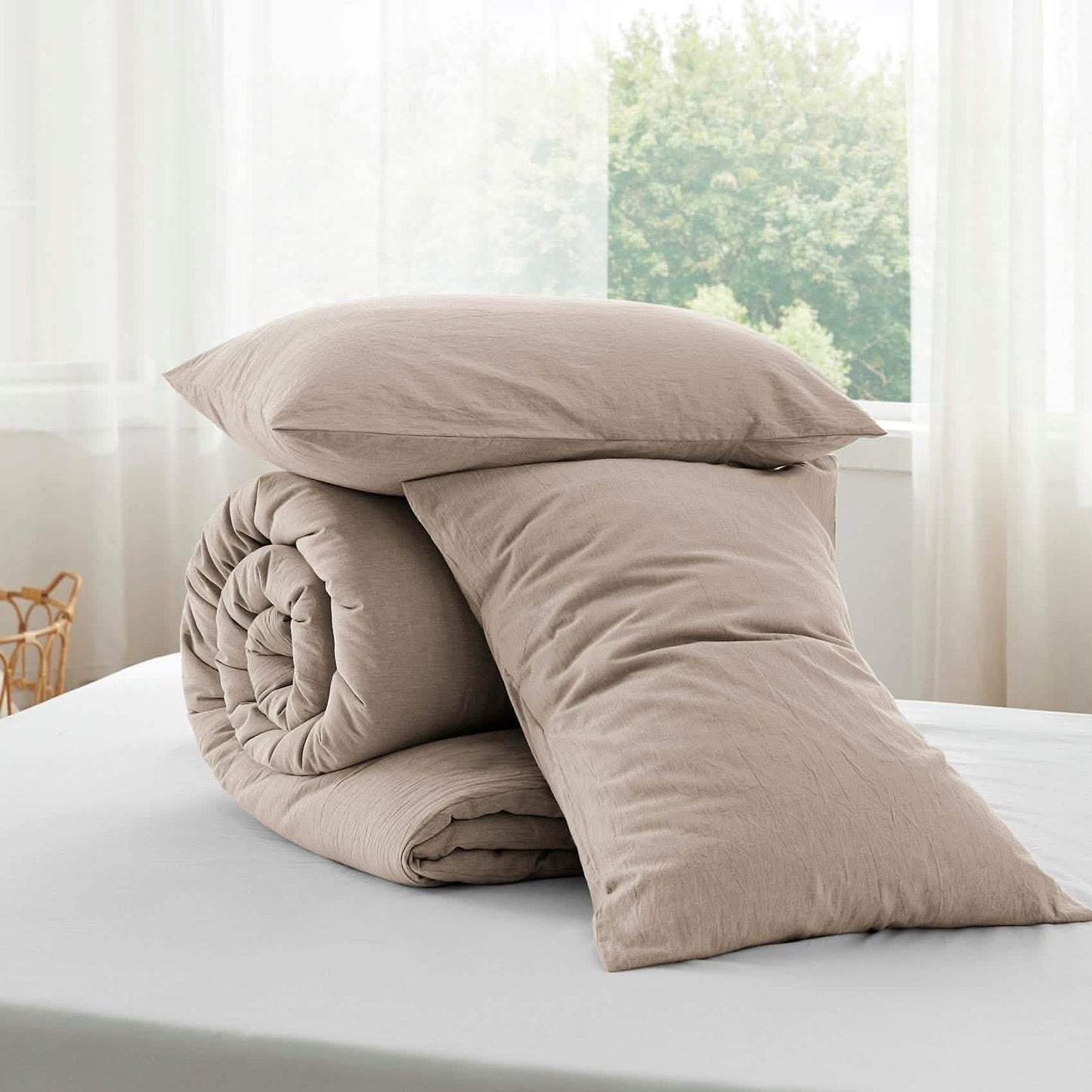Prewashed Cotton Comforter Set