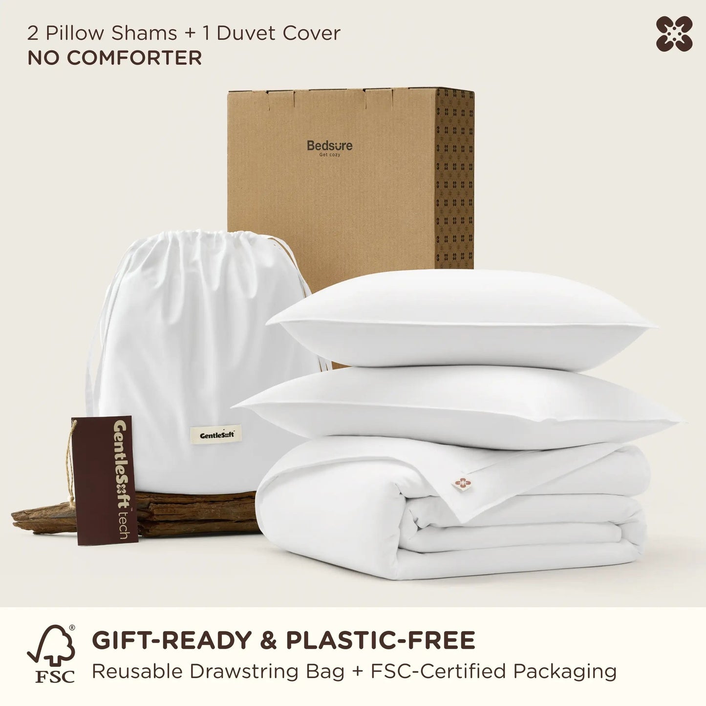 PureWovenTM Serene Blend Duvet Cover Set