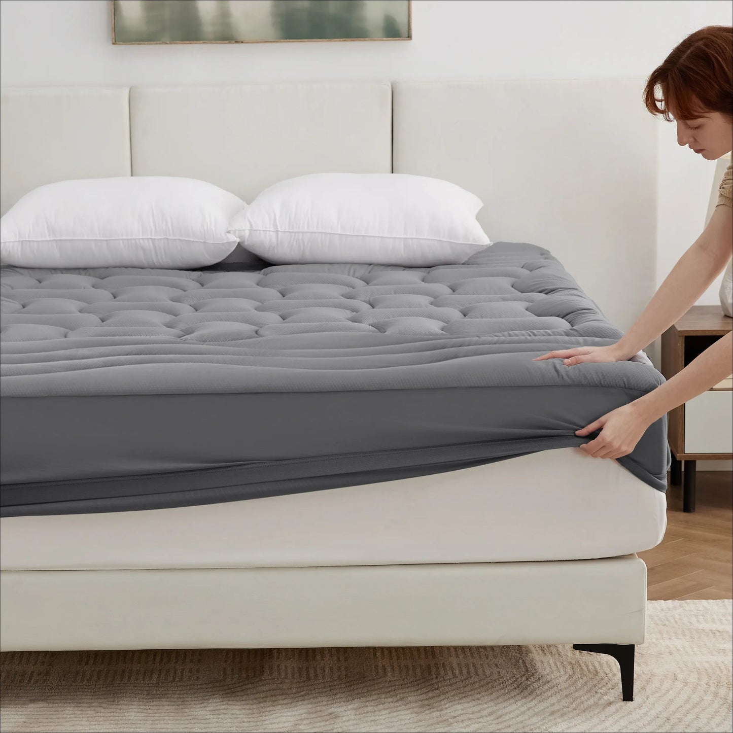 Three-Zone Waterproof Mattress Pad