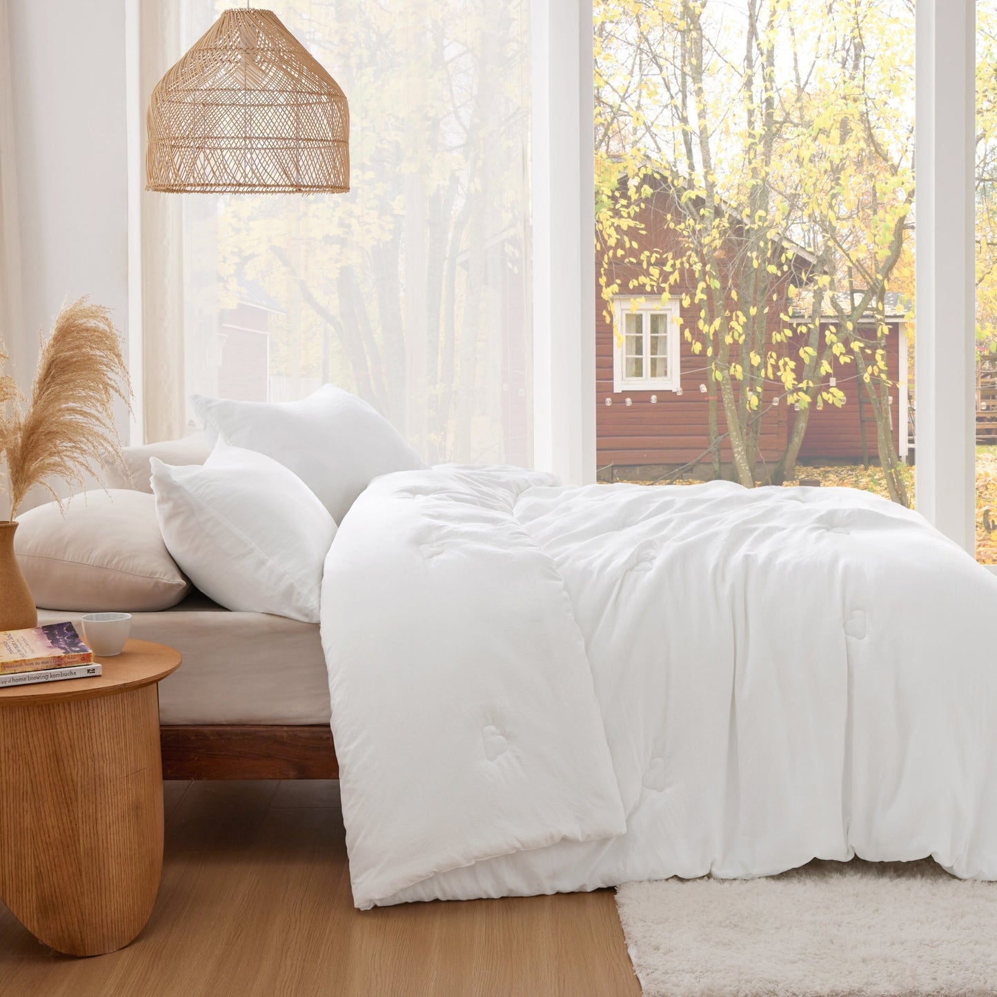 Textured Quilted Comforter Set
