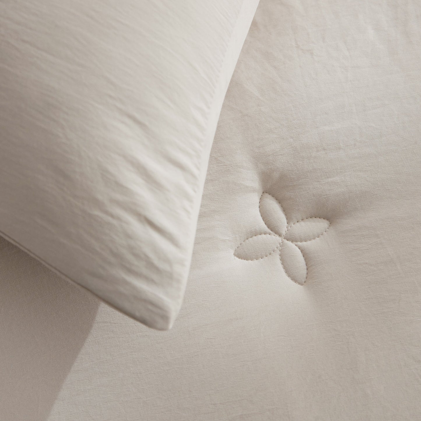 Textured Quilted Comforter Set