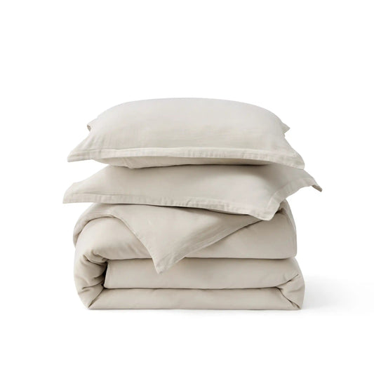 PureWovenTM 100% Muslin Duvet Cover Set
