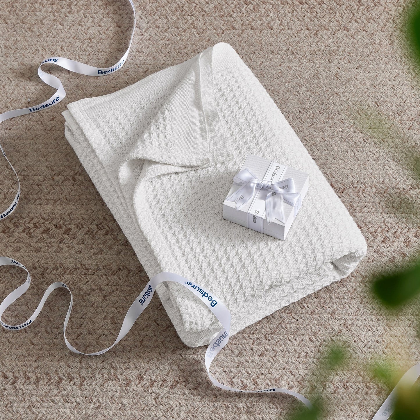 Cotton Waffle Weave Blanket