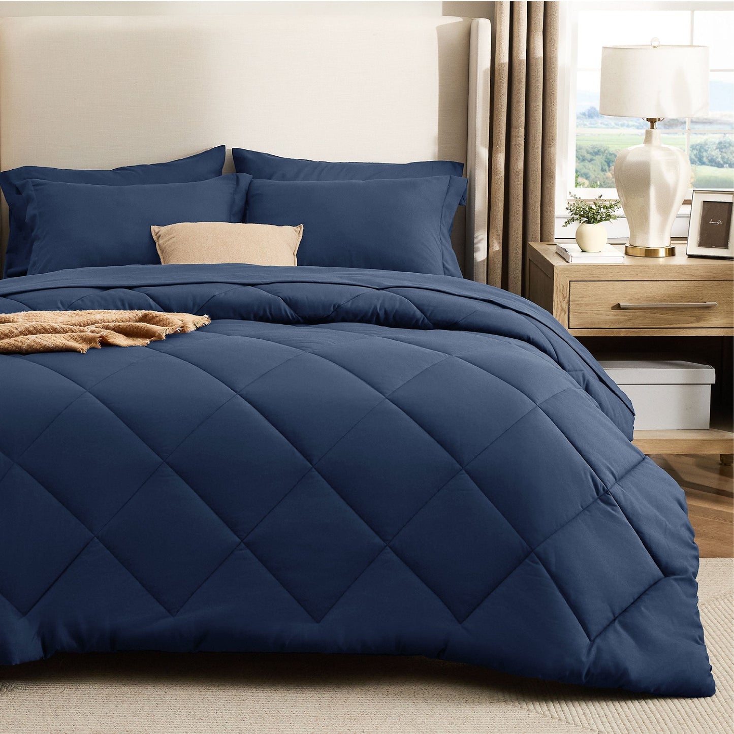 Diamond Quilted Bed-in-a-bag
