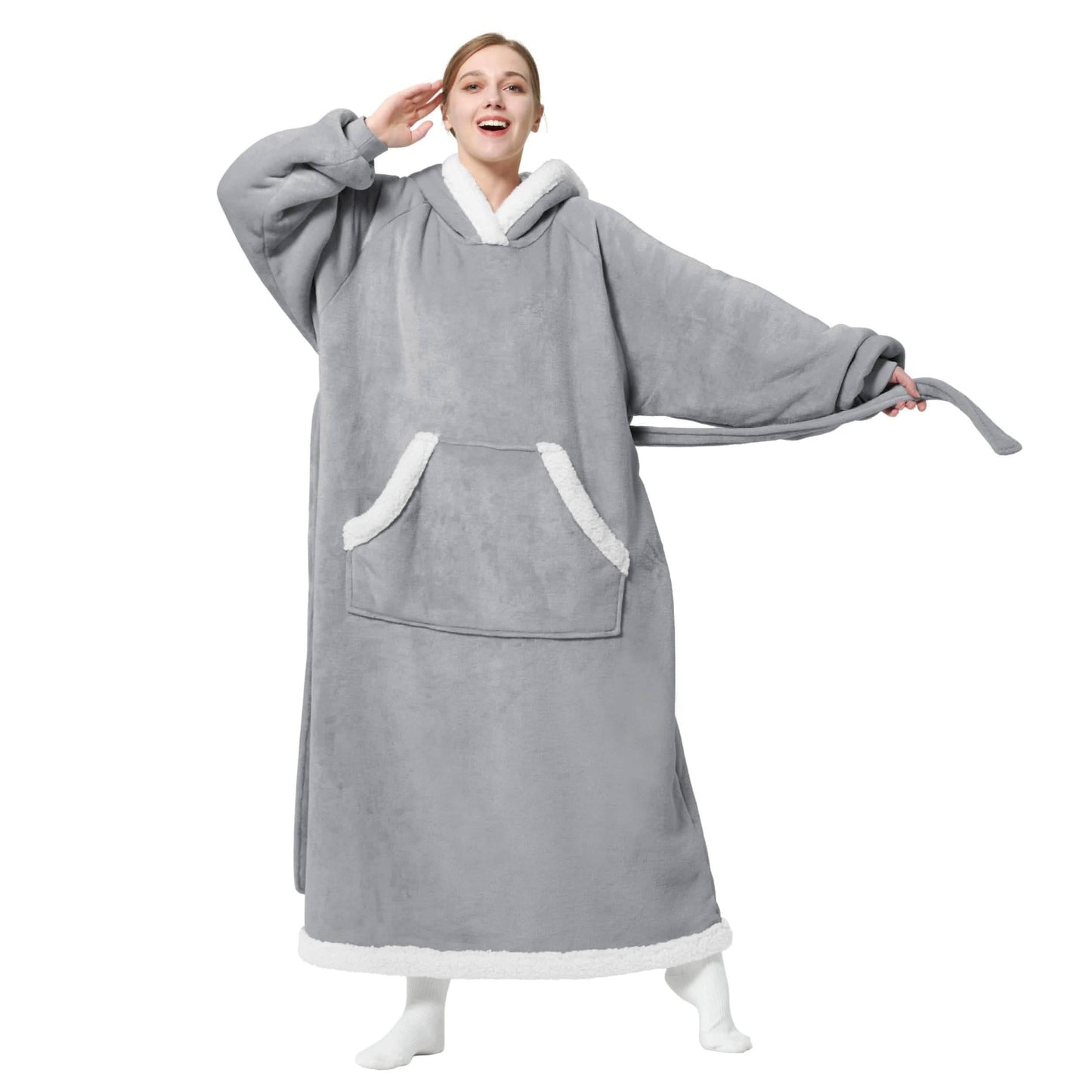 Sherpa Fleece Blanket Hoodie