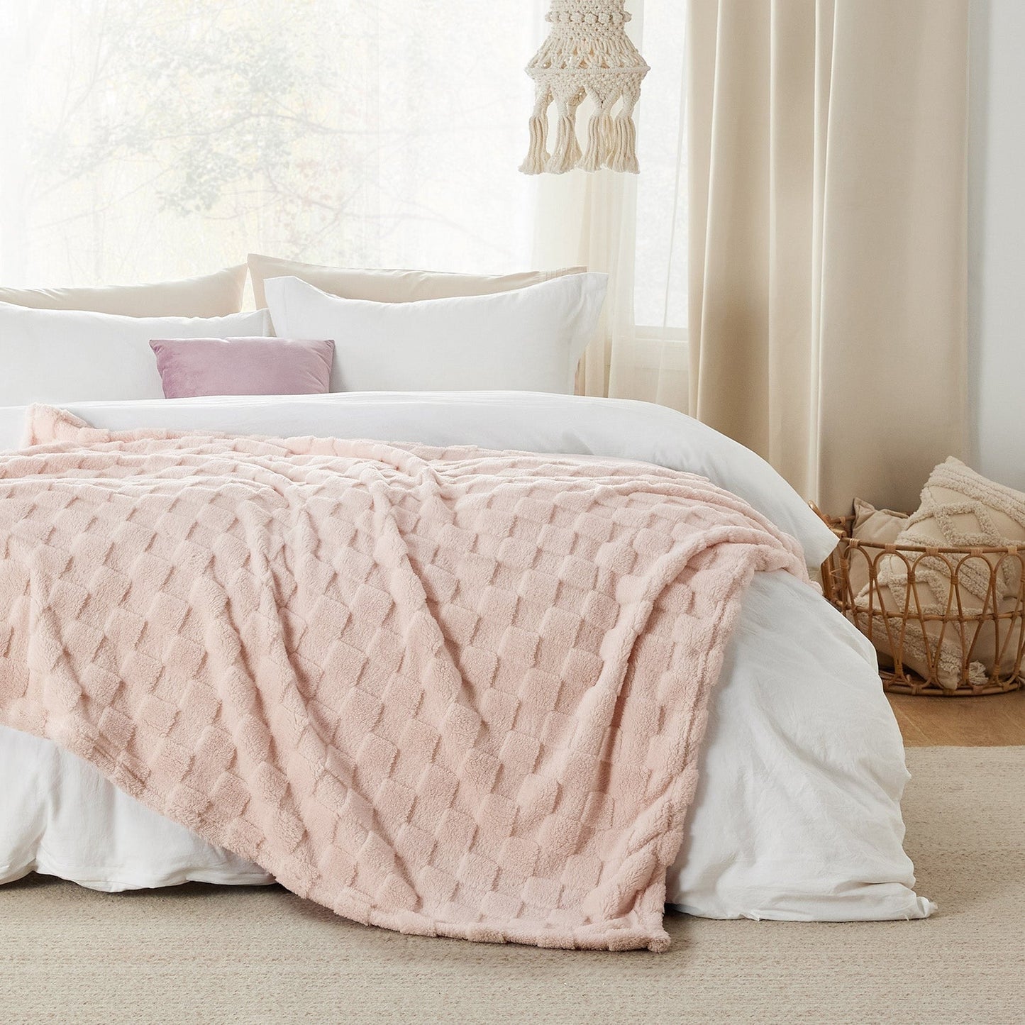 Jacquard Shaggy Sherpa Blanket