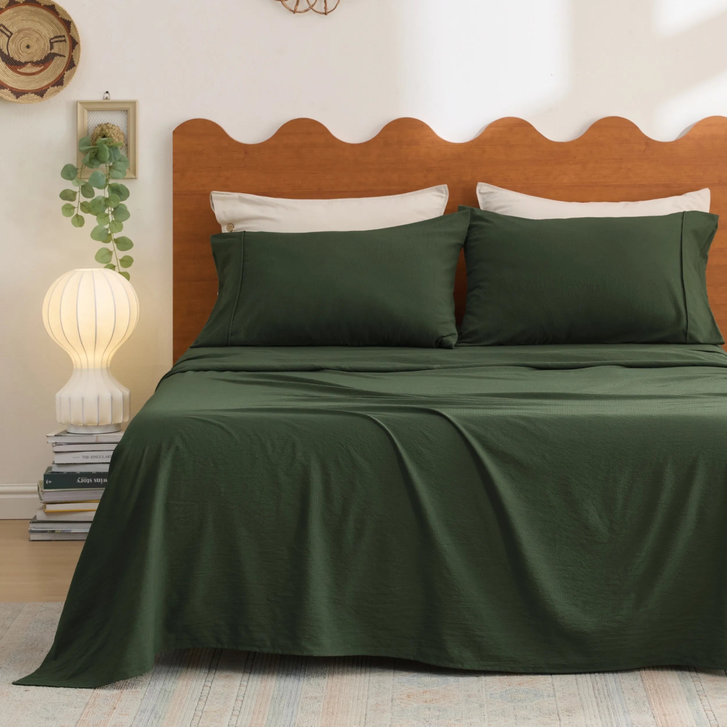 Cotton-Like Striped Sheet Sets