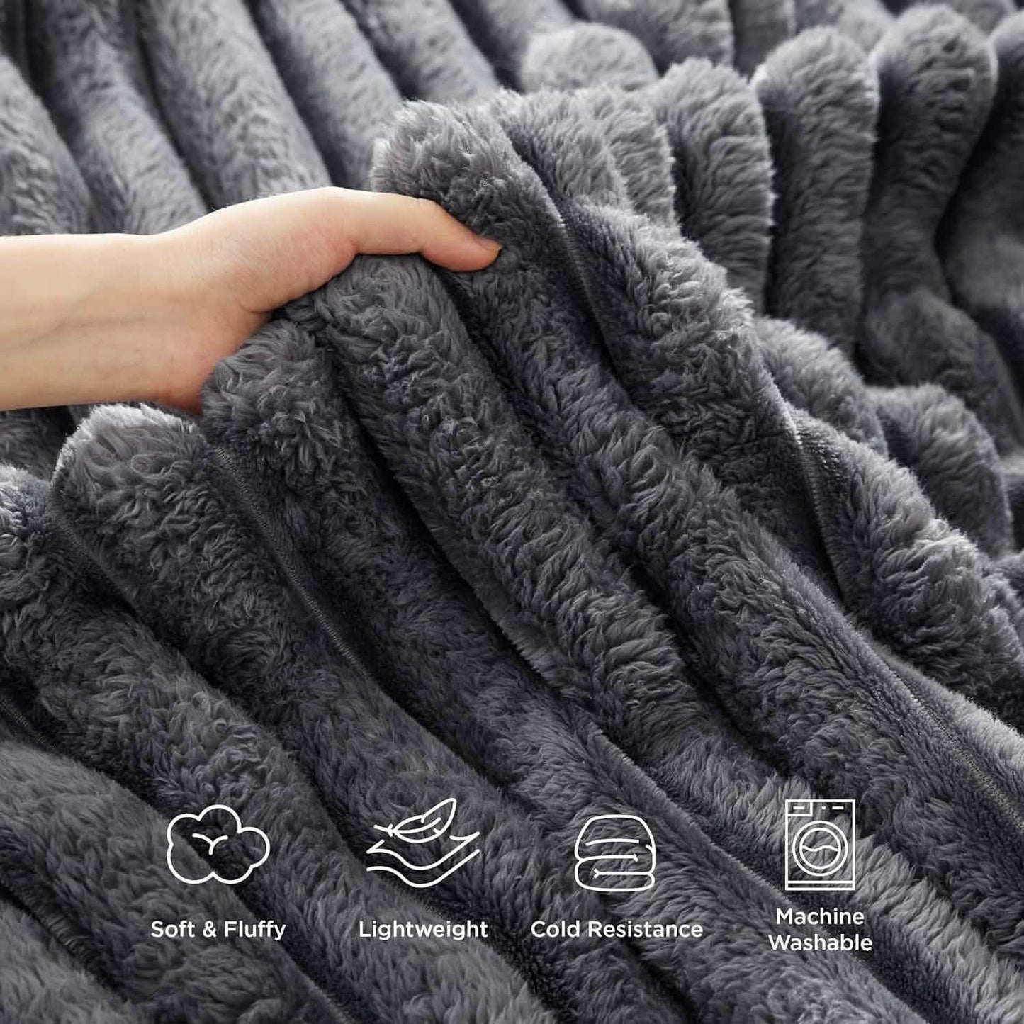 Luxplush Striped Blanket