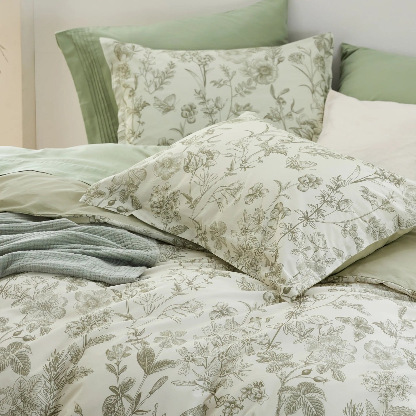 PureWovenTM 100% Cotton Patterned Duvet Cover Set