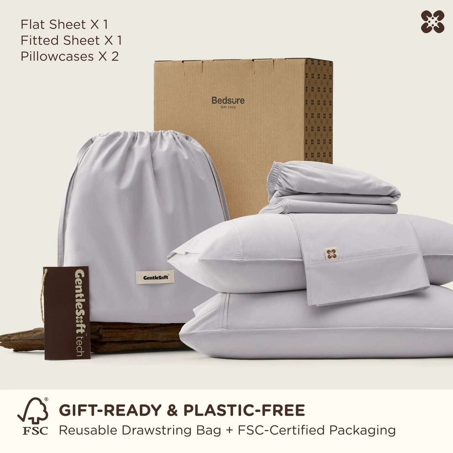 PureWovenTM Serene Blend Sheet Set