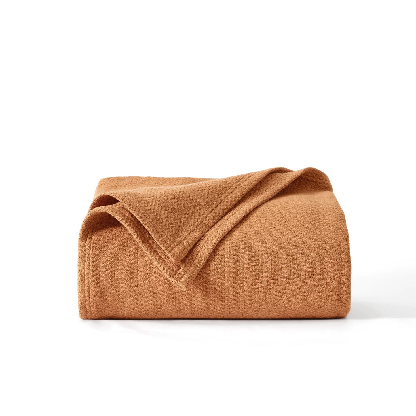 100% Cotton Herringbone Woven Blanket